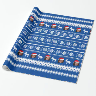 Papel De Regalo Navidades Blue Kamala Harris