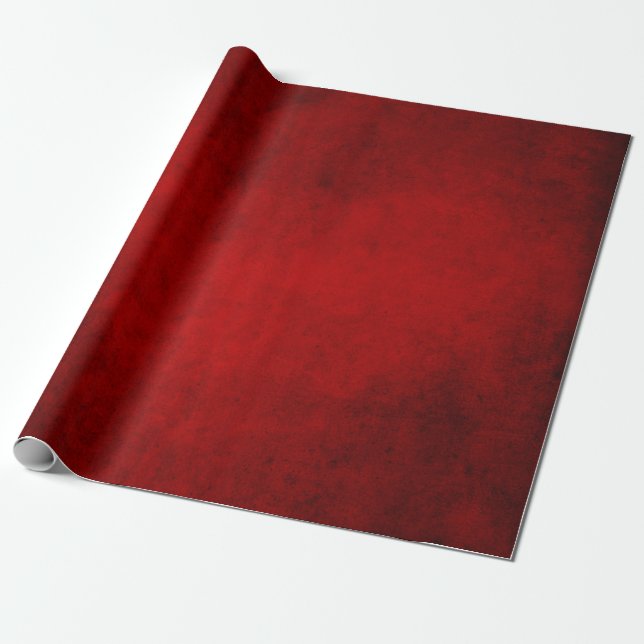 Papel De Regalo Navidades Borgoña Rojo Grunge (Desenrollado)