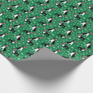Papel De Regalo Navidades Boston Terrier Candy Cane