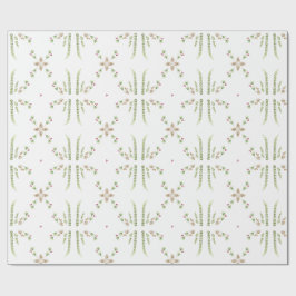 Papel De Regalo Navidades botánicos