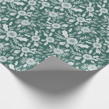 Navidades Botánicos de madera verde