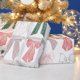 Papel De Regalo Navidades Bows