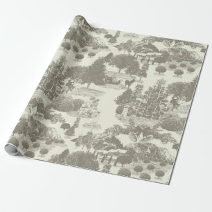 Papel De Regalo Navidades Brown y Cream Wind Wonderland