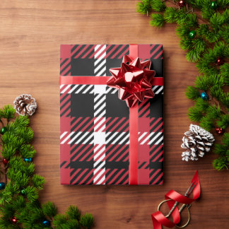 Papel De Regalo Navidades Buffalo Check Tartan Gingham Plaid