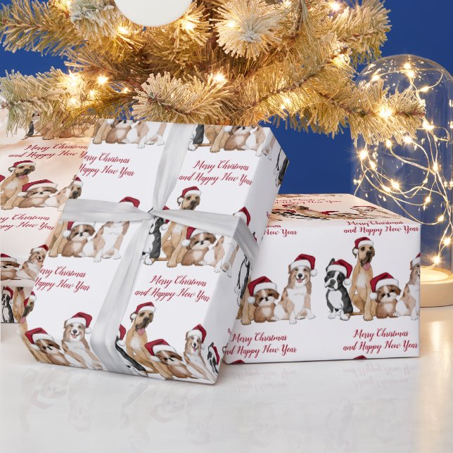 Papel De Regalo Navidades Cachorros (Vacaciones)