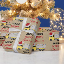 Papel De Regalo Navidades Camiones de transporte de camiones ciste