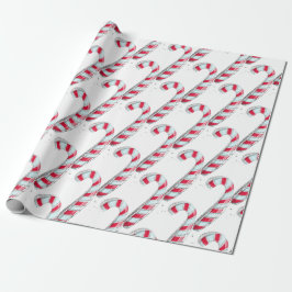 Papel De Regalo Navidades Candy Cane