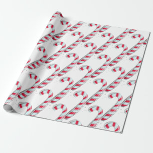 Papel De Regalo Navidades Candy Cane