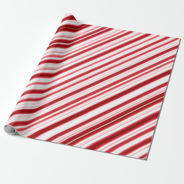 Papel De Regalo Navidades Candy Cane (Desenrollado)