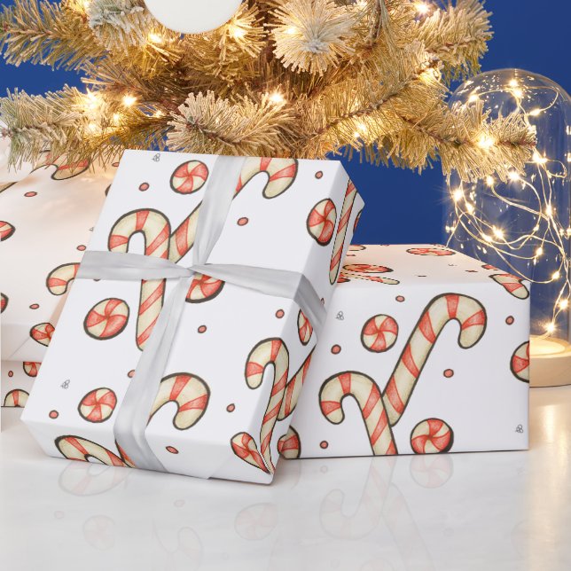 Papel De Regalo Navidades Candy Cane (Vacaciones)