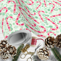 Navidades-Candy Canes sobre la textura paisley