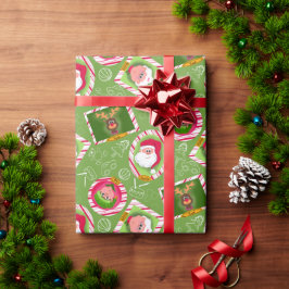Papel De Regalo Navidades caprichosos ayudantes de Santa Cruz Roja