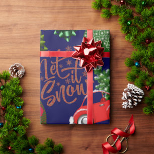Papel De Regalo Navidades caprichosos de Let it Snow