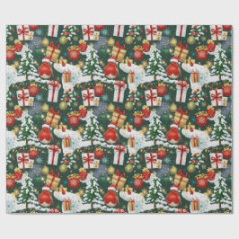 Papel De Regalo Navidades caprichosos Robin Wraping Paper