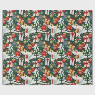 Papel De Regalo Navidades caprichosos Robin Wraping Paper
