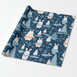 Papel De Regalo Navidades caprichosos y bonitos de invierno coneji