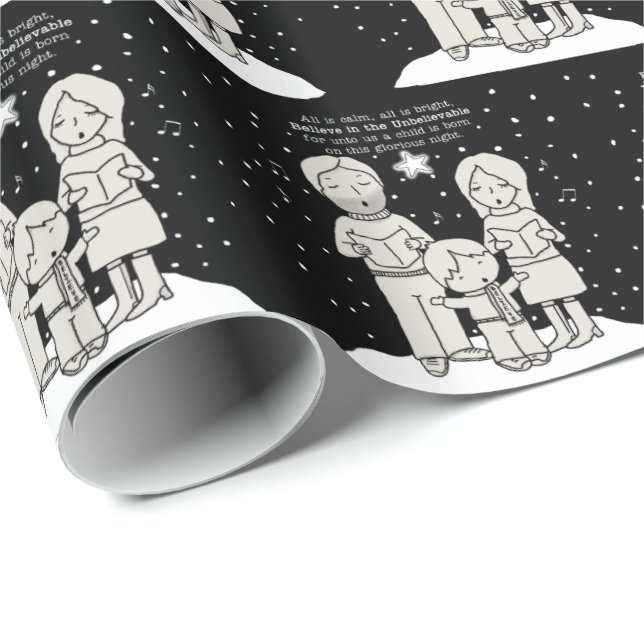 Papel De Regalo Navidades Caroling (Esquina del rollo)