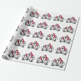 Papel De Regalo Navidades Caroling Cats Joyous Fun