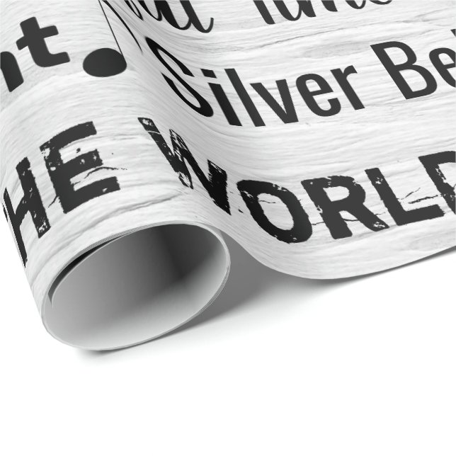 Papel De Regalo Navidades Carols On Birch (Esquina del rollo)