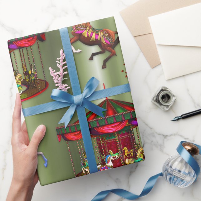 Papel De Regalo Navidades Carousel (Subido por el creador)