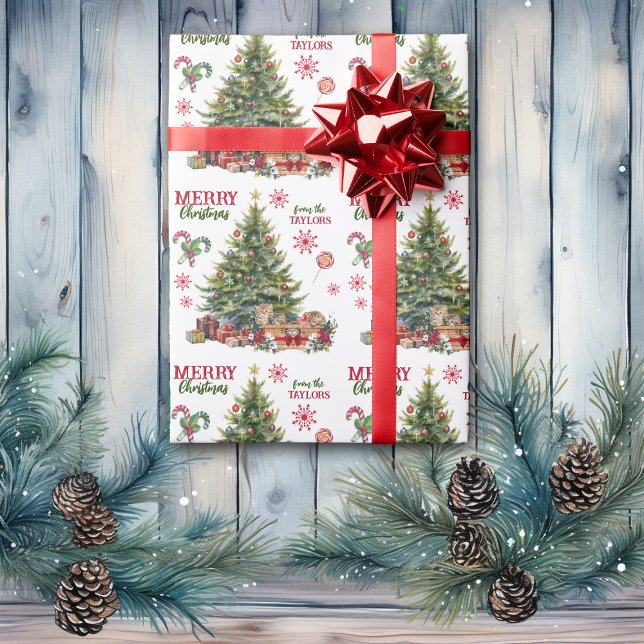 Papel De Regalo Navidades Cesta de Gatitos Bajo el Árbol (Subido por el creador)