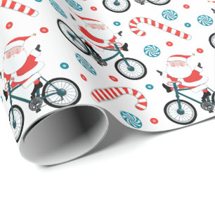 Papel De Regalo Navidades ciclistas creativos