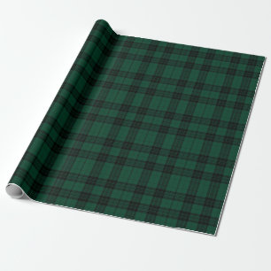 Papel De Regalo Navidades clásicos de color verde y negro