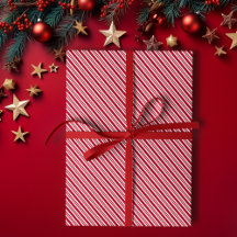Navidades Clásicos de Peppermint Stripe Red and Wh