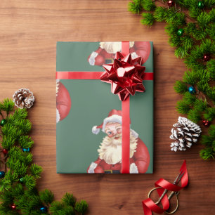 Papel De Regalo Navidades clásicos de Santa