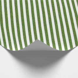 Papel De Regalo navidades clásicos verdes y blancos