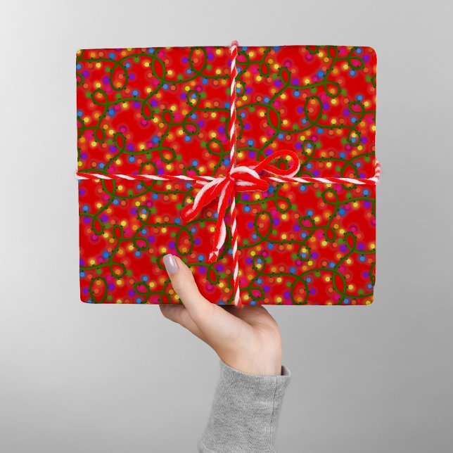 Papel De Regalo Navidades coloridos alumbrado lindo patrón diverti (Subido por el creador)