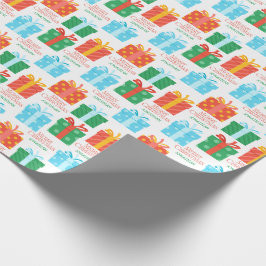 Papel De Regalo Navidades coloridos Caja de Regalo Nombre personal