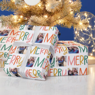 Papel De Regalo Navidades coloridos y merry fotografiando diversió