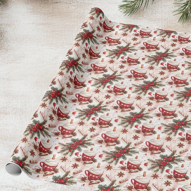 Papel De Regalo Navidades cómodos Cacao caliente (Subido por el creador)