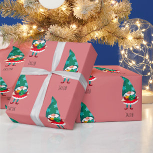 Papel De Regalo Navidades con adornos navideños