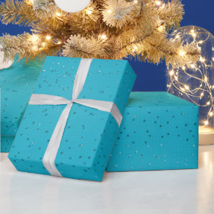 Papel De Regalo Navidades con aspecto secuencial de color turquesa