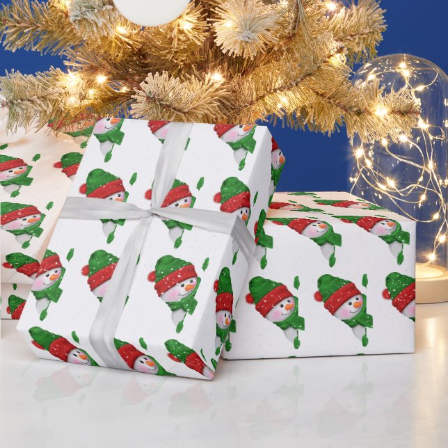 Papel De Regalo Navidades con copos de nieve (Vacaciones)