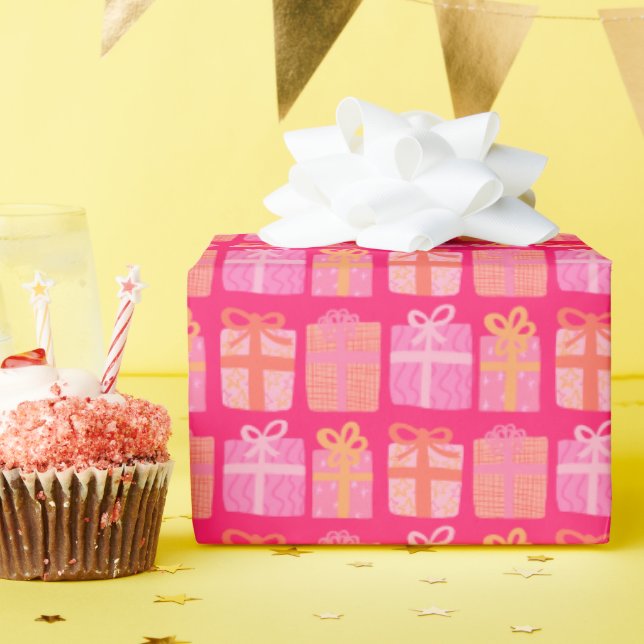 Papel De Regalo Navidades con la mano de regalos cortos vacaciones (Fiesta de cumpleaños )