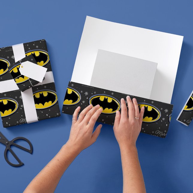 Papel De Regalo Navidades con logo de personalizado Batman Snowfla (Subido por el creador)