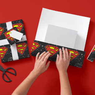 Papel De Regalo Navidades con logo de personalizado Superman Snowf