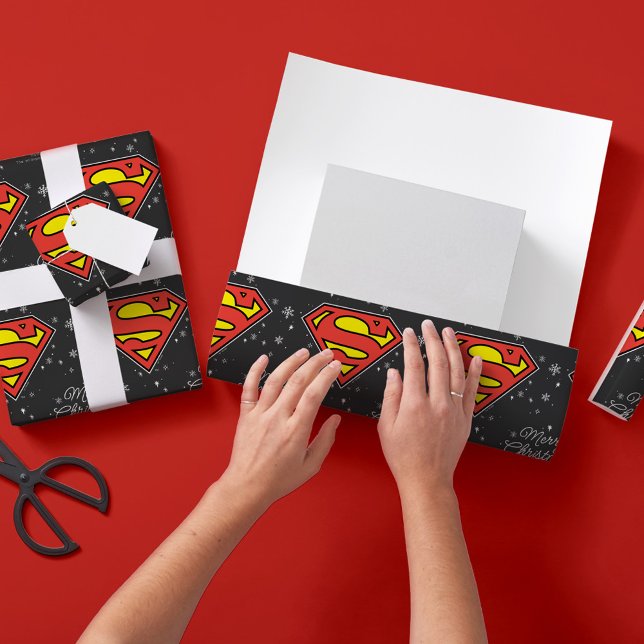 Papel De Regalo Navidades con logo de personalizado Superman Snowf (Subido por el creador)