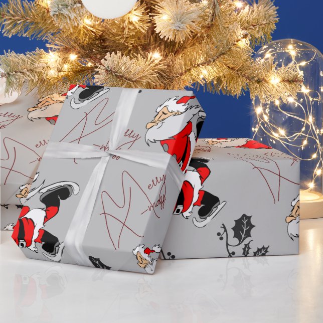 Papel De Regalo Navidades con Santa Claus (Vacaciones)