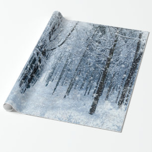 Papel De Regalo Navidades congelados nevando