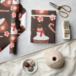 Papel De Regalo Navidades Copo de Snowman