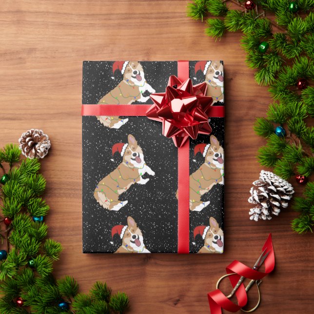 Papel De Regalo Navidades Corgi (Regalo de vacaciones)