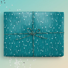 Papel De Regalo Navidades costeros bajo el agua burbujas