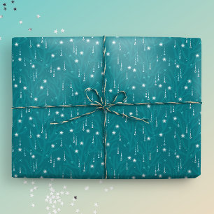 Papel De Regalo Navidades costeros bajo el agua burbujas