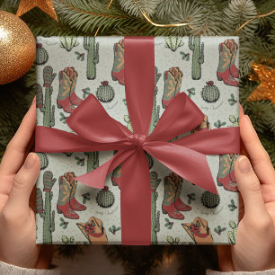 Papel De Regalo Navidades Country Cowboy Howdy