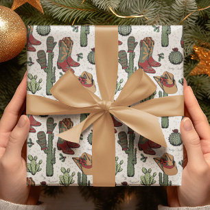 Papel De Regalo Navidades Country Cowboy Howdy