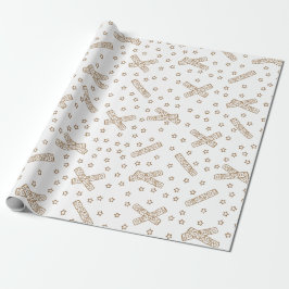 Papel De Regalo Navidades Crackers Gold Toile